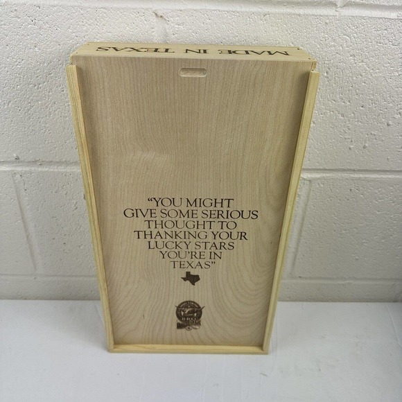 Made in Texas Pride Wooden Gift Box Keepsake Storage Goode BBQ 16.5x9x3.5 Tall - Picture 6 of 6